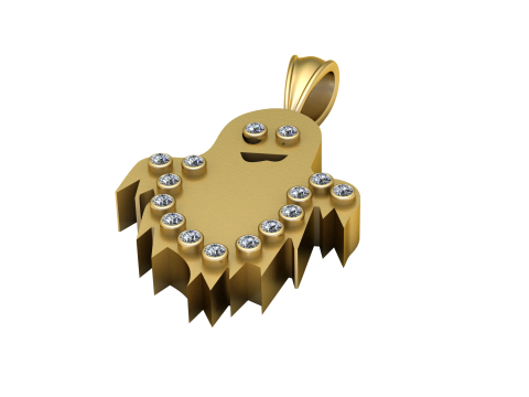 Ghostly Glam Pendant 3d printable model 3D Принт Модель