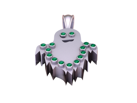 Ghostly Glam Pendant 3d printable model 3D Принт Модель