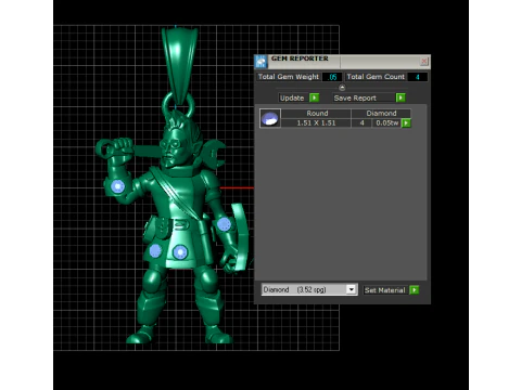 Knight Warrior Pendant 3d printable model 3D Print Model