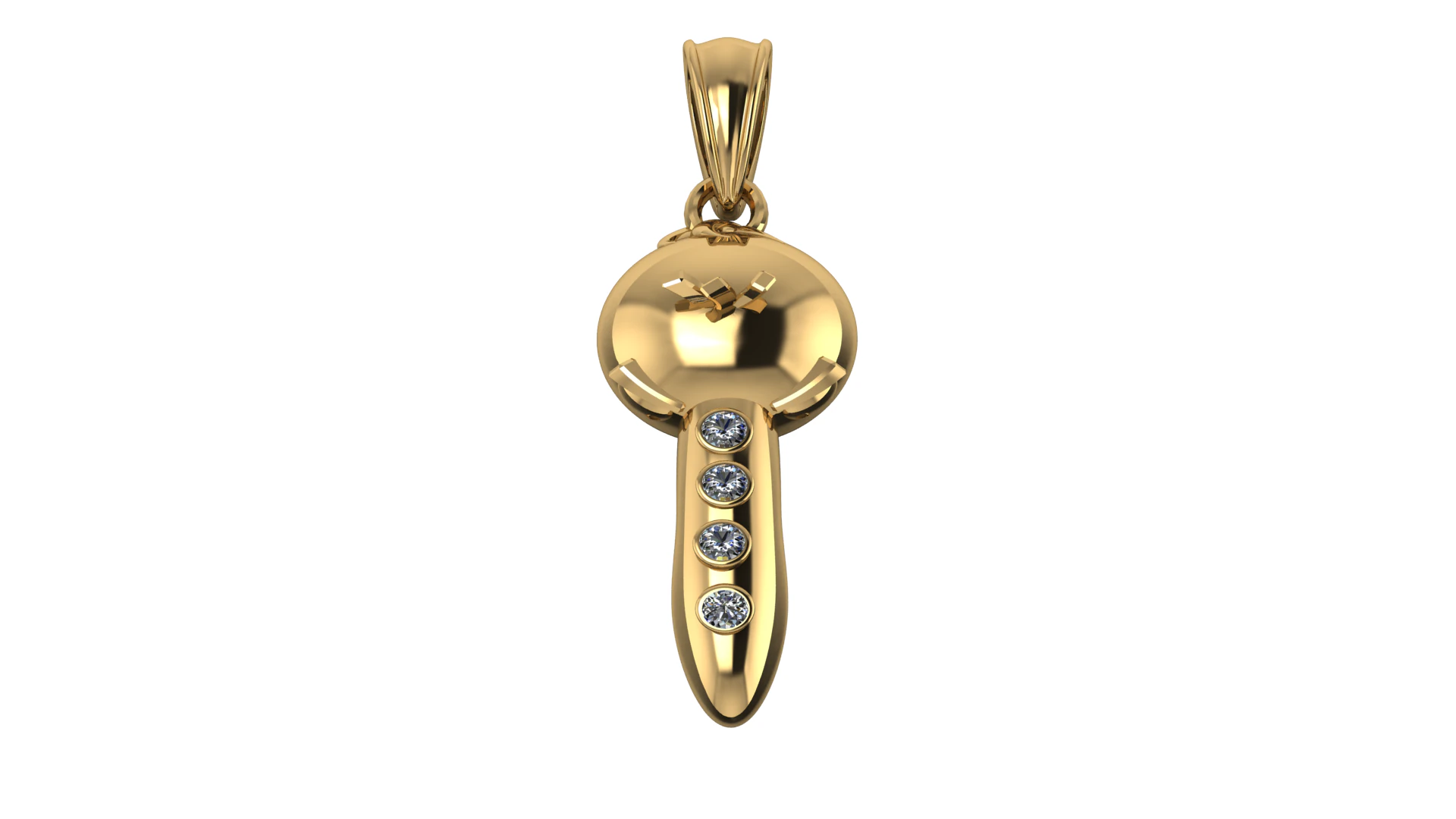 Home Key Pendant 3d pritable model 3D Print Model .c4d .max .obj .3ds .fbx .stl .blend