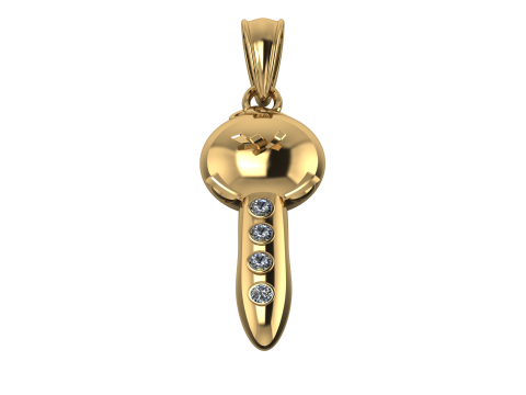 Home Key Pendant 3d pritable model Modelo de Impressão 3D