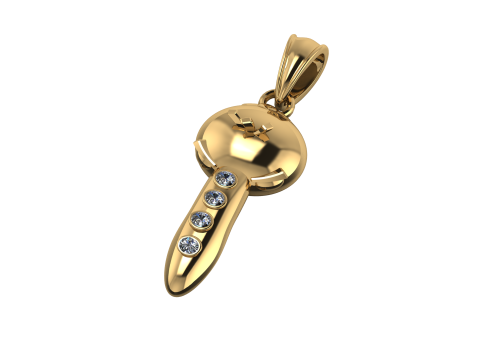 Home Key Pendant 3d pritable model Modello di stampa 3D
