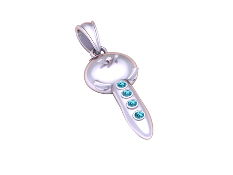 Home Key Pendant 3d pritable model Modello di stampa 3D