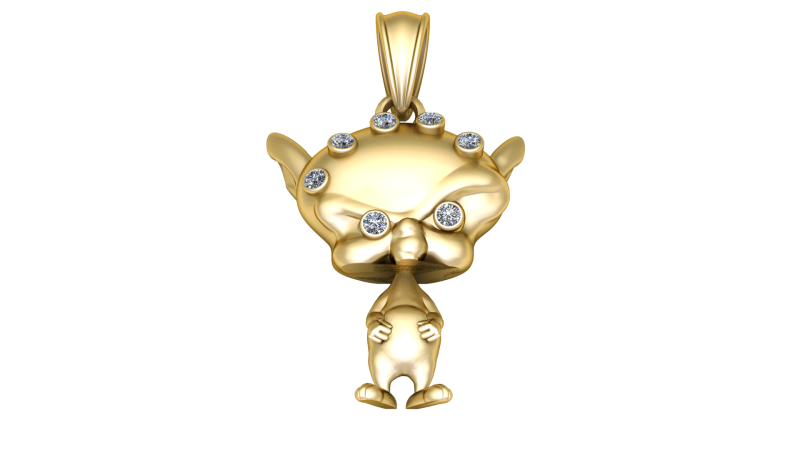 Devil man Pendant 3d printable model Model Cetak 3D .c4d .max .obj .3ds .fbx .stl .blend