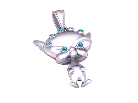 Devil man Pendant 3d printable model Model Cetak 3D