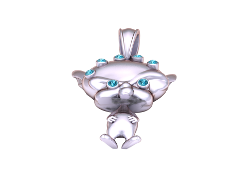 Devil man Pendant 3d printable model Model Cetak 3D