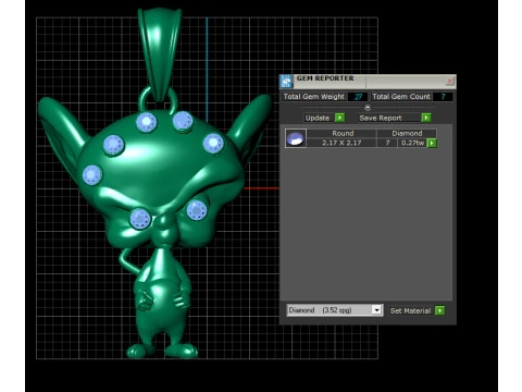 Devil man Pendant 3d printable model 3D Print Model