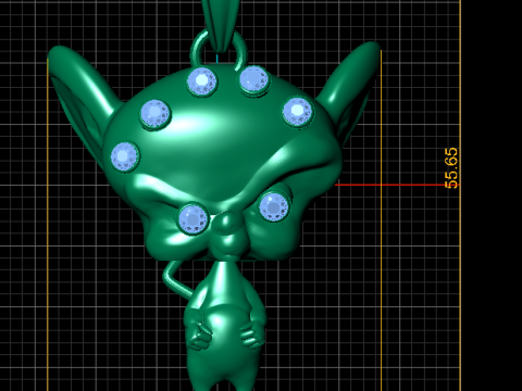 Devil man Pendant 3d printable model Model Cetak 3D