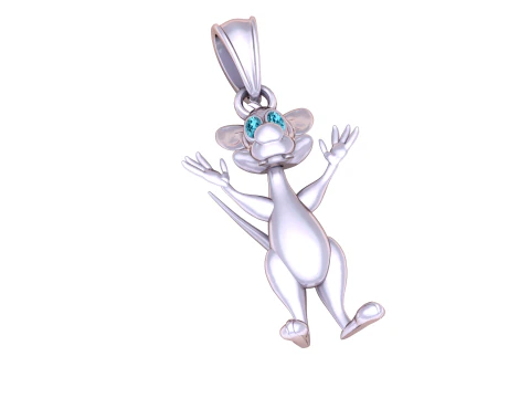 Whimsical Mouse Pendant 3d printable model 3D Print Model