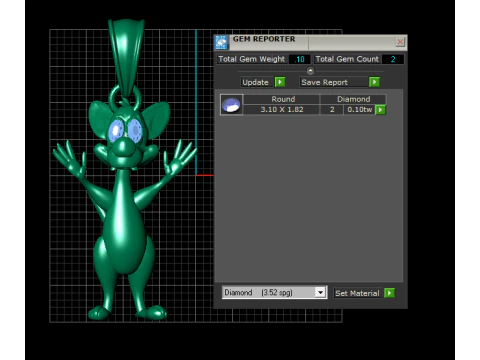 Whimsical Mouse Pendant 3d printable model 3D Print Model