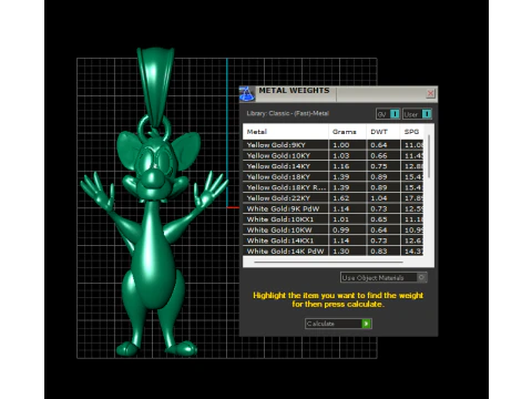 Whimsical Mouse Pendant 3d printable model 3D Print Model