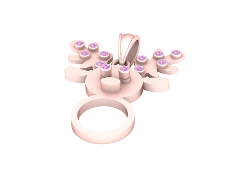 Dear face pendant 3d printable model 3D Print Model