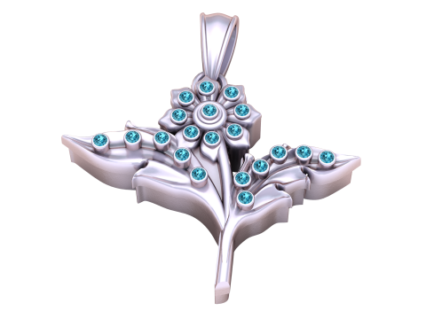 Modello stampabile 3d con ciondolo girasole Modello di stampa 3D