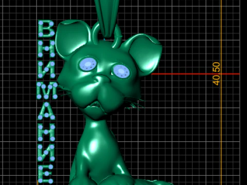 Dog animal pendant 3D printable model 3D Print Model