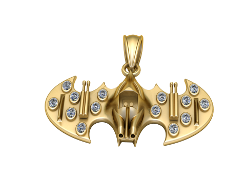 Batman Pendant 3d printable model 3D 프린트 모델