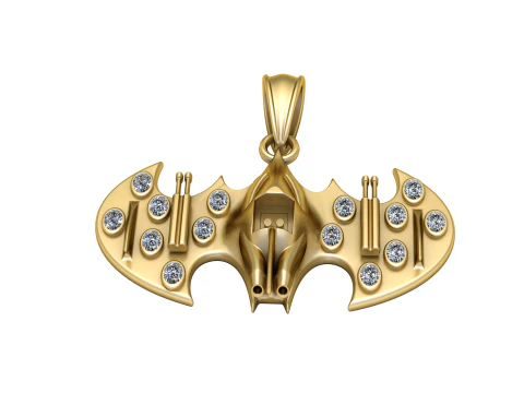 Batman Pendant 3d printable model 3D Print Model