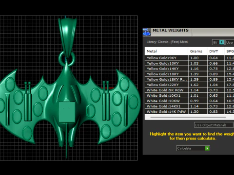 Batman Pendant 3d printable model 3D Print Model