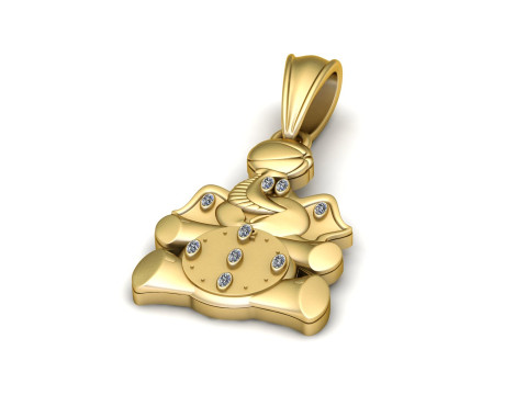 Ganesha Pendant 3d printable model 3D 打印模型