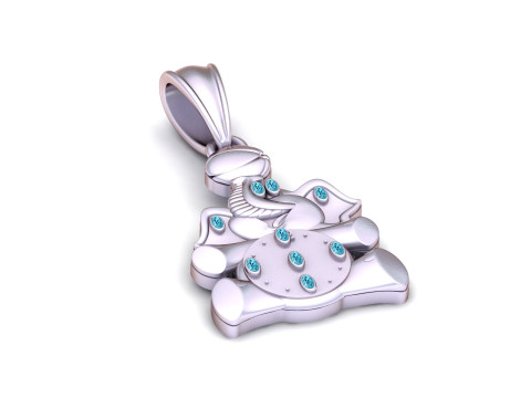 Ganesha Pendant 3d printable model 3D 打印模型