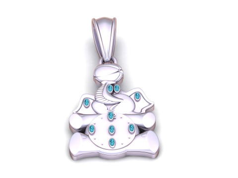 Ganesha Pendant 3d printable model 3D 打印模型