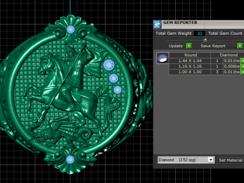 Saint George Warrior Ring 3D Printable Jewelry Model 3D Принт Модель
