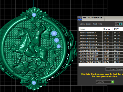 Saint George Warrior Ring 3D Printable Jewelry Model 3D Принт Модель