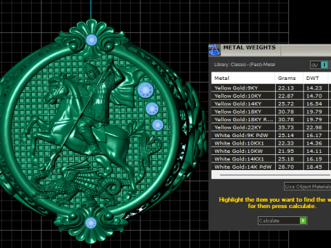 Saint George Warrior Ring 3D Printable Jewelry Model 3D Print Model