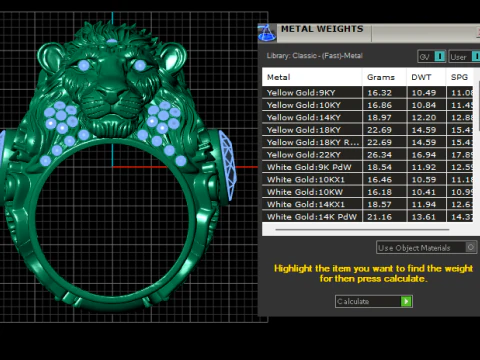 Lion Face Ring 3D Printable Model 3D Print Model
