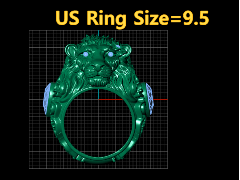 Lion Head RING 3D Printable Model 3D Print Model