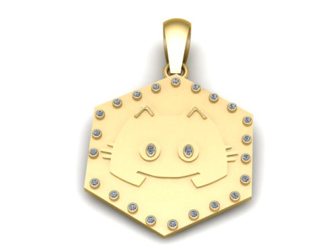 Discordian Charm Pendant 3D Printable Amulet 3D Druckmodell