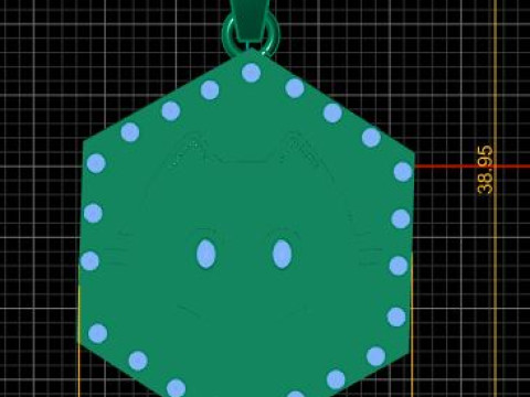 Discordian Charm Pendant 3D Printable Amulet Model do druku 3D