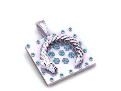 Dragons Heart Pendant 3D Printable Model 3D Print Model