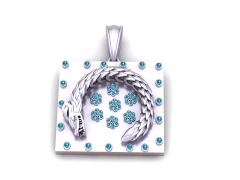 3D-модель для друку з підвіскою «Серце дракона». 3D Принт Модель