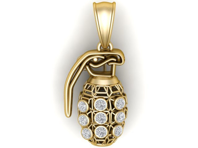 Modelo imprimible en 3D con colgante de pluma Modelo de impresión 3D .c4d .max .obj .3ds .fbx .stl .blend 