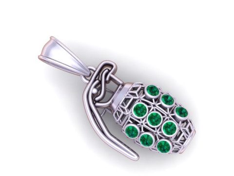 Modelo imprimible en 3D con colgante de pluma Modelo de impresión 3D