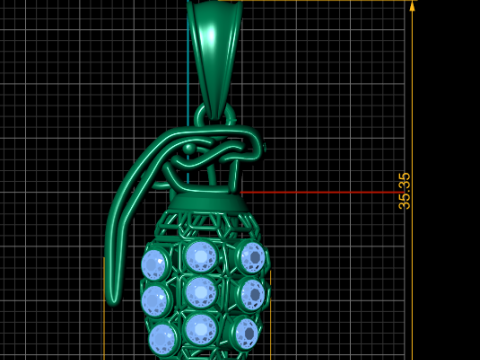 Modelo imprimible en 3D con colgante de pluma Modelo de impresión 3D