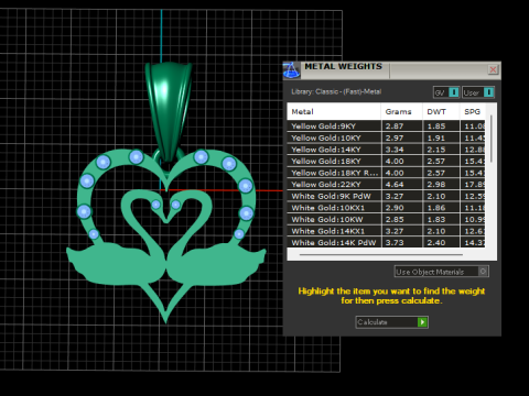 天鹅拥抱吊坠 3D 打印模型 3D 打印模型