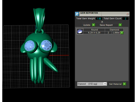 Golden Octopus Pendant 3D Printable Model 3D Print Model