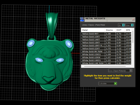 Baylor University Bear Head Pendant 3D Printable Model 3D 打印模型