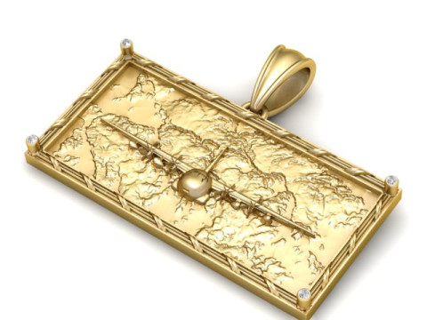 C-130 大力士飞机吊坠 3D 打印模型 3D 打印模型