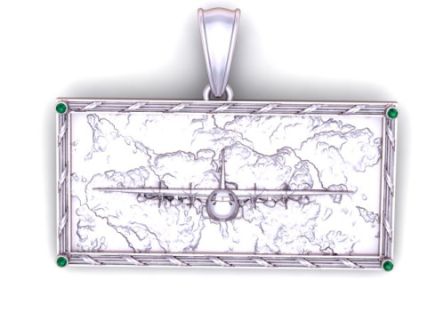 C-130 大力士飞机吊坠 3D 打印模型 3D 打印模型