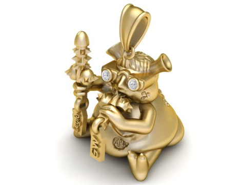 怪物吊坠 3D 可打印模型 3D 打印模型