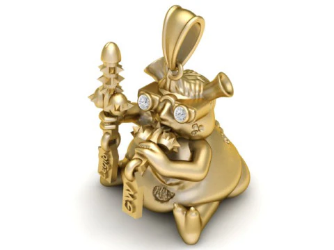 Monster Pendant 3D Printable Model 3D Print Model