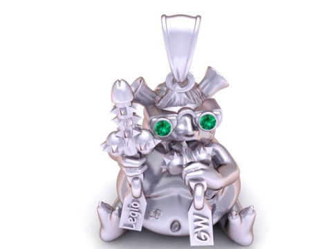 怪物吊坠 3D 可打印模型 3D 打印模型