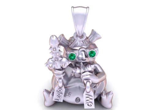 Monster Pendant 3D Printable Model 3D Print Model