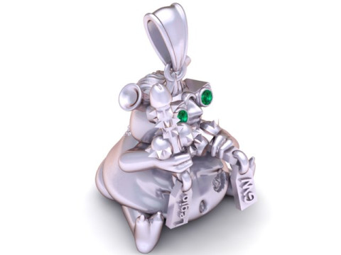 怪物吊坠 3D 可打印模型 3D 打印模型