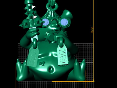 怪物吊坠 3D 可打印模型 3D 打印模型