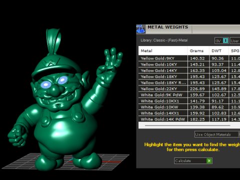 金色马里奥吊坠 3D 打印模型 3D 打印模型