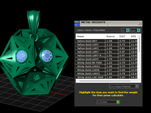 골든 큐브 펜던트 3D 프린트 가능 모델 3D 프린트 모델