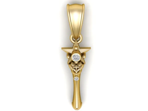 Het keizerlijke sleutelhanger 3D-afdrukbaar model 3D printmodel